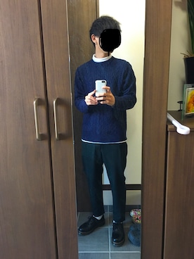 「アイテム（ピアス（片耳用））」を使った、DeCoさん（メンズ・172cm・20代）の秋コーディネート