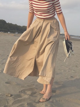 「HELIOPOLE(HELIOPOLE)」｜「アイテム（ジャケット/アウター）」を使った、Hitoさん（レディース・152cm）の春コーディネート