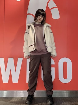 「WEGO（ウィゴー）のアイテム（その他アウター）」を使った、胡桃さん（レディース・164cm）の秋コーディネート