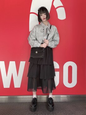 胡桃さん（レディース・164cm）の冬コーディネート