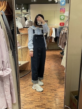 「WC（ダブル シー）のアイテム（シューズ）」を使った、胡桃さん（レディース・164cm）の春コーディネート