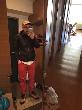 「KRIFF MAYER（クリフメイヤー）のアイテム（ナイロンジャケット）」を使った、おかもとさん（メンズ・163cm）の冬コーディネート