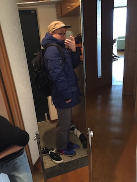 「ブルーアウター」｜おかもとさん（メンズ・163cm）の春コーディネート