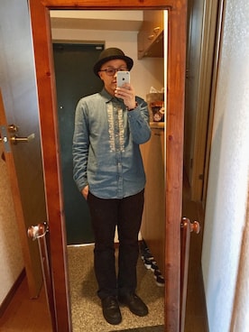 「ドクターマーチン3ホール」｜「アイテム（その他）」を使った、おかもとさん（メンズ・163cm）の春コーディネート