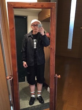 「ヒラキ（ヒラキ）のアイテム（その他シューズ）」を使った、おかもとさん（メンズ・163cm）の秋コーディネート