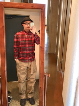 「Eddie Bauer（エディーバウアー）のアイテム」を使った、おかもとさん（メンズ・163cm・30代）の春コーディネート