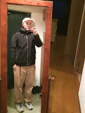 「クリフメイヤー」｜「アイテム（ナイロンジャケット）」を使った、おかもとさん（メンズ・163cm）の春コーディネート