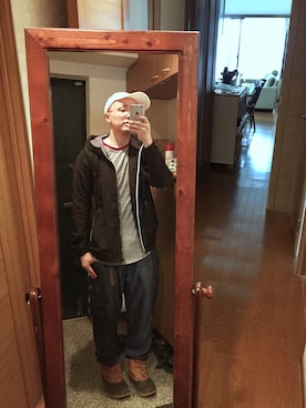 「HABITUAL（ハビチュアル）のアイテム」を使った、おかもとさん（メンズ・163cm）の秋コーディネート