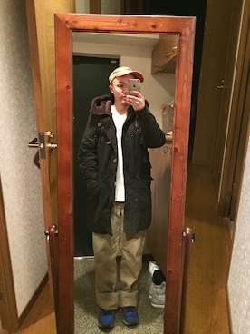 「コロンビア」｜「アイテム（その他）」を使った、おかもとさん（メンズ・163cm）の冬コーディネート