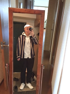 「ヒラキ（ヒラキ）のアイテム（スニーカー）」を使った、おかもとさん（メンズ・163cm）の春コーディネート