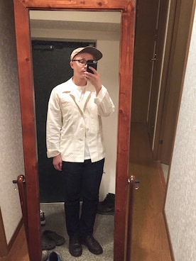 「URBAN RESEARCH（アーバンリサーチ）のアイテム（カバーオール）」を使った、おかもとさん（メンズ・163cm）の夏コーディネート