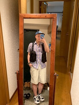 「CASPER JOHN AIVER（キャスパージョンアイバー）のアイテム（バッグ）」を使った、おかもとさん（メンズ・163cm）の秋コーディネート