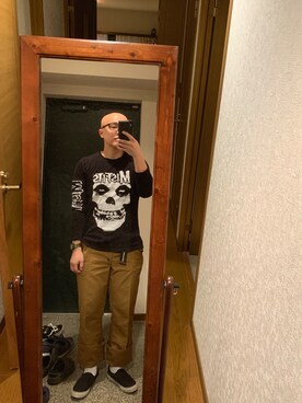 「ヒラキ（ヒラキ）のアイテム（スニーカー）」を使った、おかもとさん（メンズ・163cm）の秋コーディネート