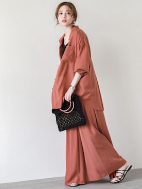 「SUGAR BISKET（シュガービスケット）のアイテム（セットアップ）」を使った、SUGAR BISKETさん（レディース・163cm）の春コーディネート