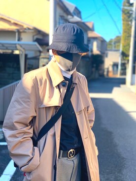 「オリジナル」｜「アイテム（ダウンジャケット/コート）」を使った、FUJIKIさん（メンズ・172cm）の冬コーディネート
