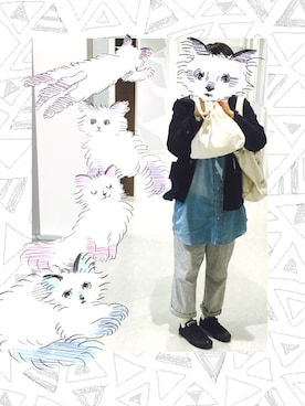 「着まわししすぎてごめんなさい」｜なちゅらるポー博士さん（レディース・150cm）の冬コーディネート