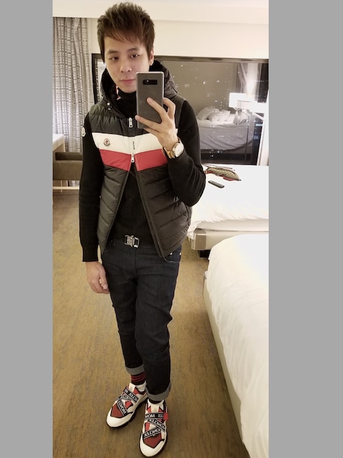 Jin Ynwa96 Monclerのダウンベストを使ったコーディネート Wear