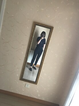 「ALLSAINTS（オールセインツ）のアイテム（パンツ、ブラック系）」を使った、Gloria-XXXXXUさん（レディース）の夏コーディネート