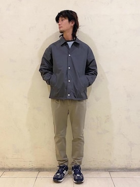 「アイテム（ブルゾン）」を使った、中原翔さん（メンズ・176cm・30代）の冬コーディネート