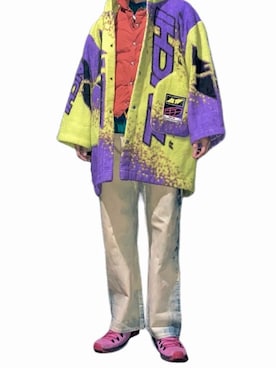 「アイテム（ダウンベスト）」を使った、sou304さん（メンズ・184cm）の冬コーディネート