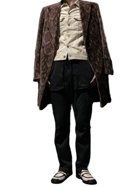 チェスターコート ブラウン系 を使ったメンズ人気ファッションコーディネート Wear