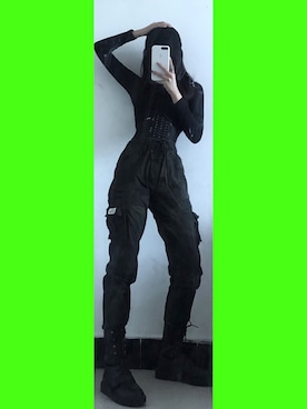 「盐系风格」｜「アイテム（ブーツ）」を使った、SKe-Zさん（レディース・160cm）の秋コーディネート