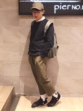 「NET（ネット）のアイテム（トップス）」を使った、Bertram.styleさん（メンズ・170cm）の春コーディネート