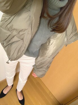 「fifth（フィフス）の中綿ショートダウンコート（ダウンジャケット/コート）」を使った、S***さん（レディース・160cm）の冬コーディネート