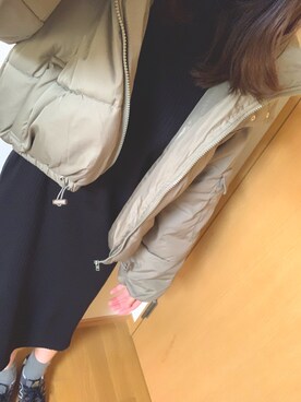 「fifth（フィフス）の中綿ショートダウンコート（ダウンジャケット/コート）」を使った、S***さん（レディース・160cm）の冬コーディネート