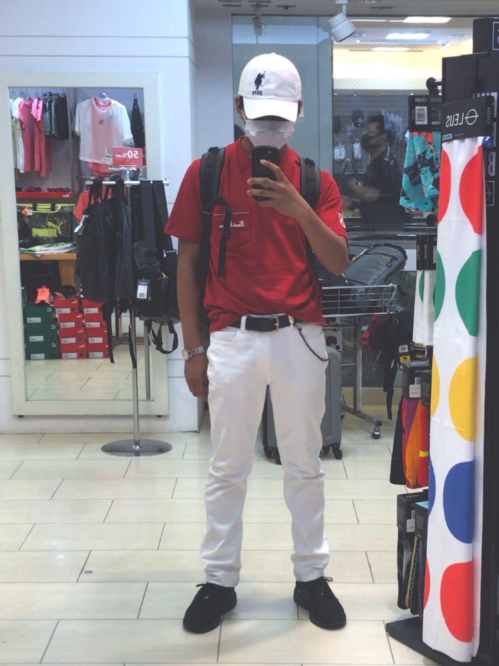 「GUCCIのGG Supreme belt with G buckle（ベルト、ブラック系）」を使った、akiyoshi0501さん（メンズ・173cm）の夏コーディネートの1枚目の写真