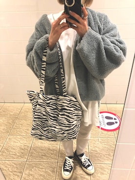 「SLOBE IENA(スローブイエナ)のアイテム(ルームウェア)」を使った、MK☆さん(レディース・149cm)の冬コーディネート