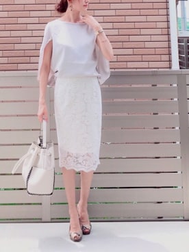 「アイテム（ピアス（両耳用））」を使った、hononさん（レディース・165cm・30代）の夏コーディネート