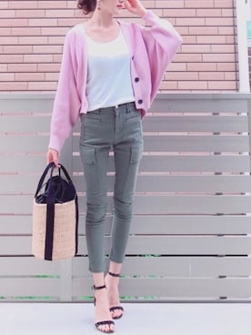 「アイテム（ピアス（両耳用））」を使った、hononさん（レディース・165cm・30代）の春コーディネート