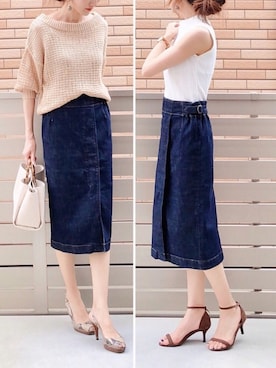 「AZUL ENCANTO」｜「アイテム（サンダル）」を使った、hononさん（レディース・165cm）の夏コーディネート