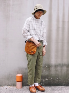 「and wander」｜Azureさん（メンズ・163cm）の冬コーディネート