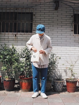 「RFW（アールエフダブル）のアイテム」を使った、Azureさん（メンズ・163cm）の春コーディネート