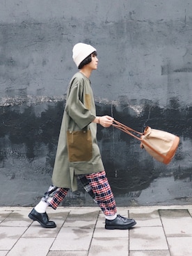 「THE NERDYS（ザ ナーディーズ）のアイテム」を使った、Azureさん（レディース・164cm）の冬コーディネート