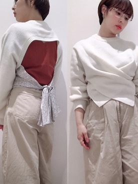 「reca（レカ）のアイテム（チノパンツ）」を使った、hicoさん（レディース・150cm）の秋コーディネート