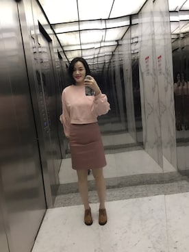 「ALIVE（アライブ）のアイテム」を使った、红唇Mandyさん（レディース・164cm）の冬コーディネート