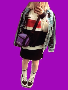 「jouetie（ジュエティ）のアイテム（財布/小物）」を使った、3 2 3さん（レディース・155cm）の秋コーディネート