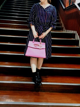 Willselection ウィルセレクション の レジメンタルストライプワンピース ワンピース Wear