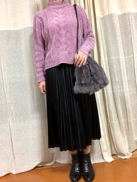 taepさん（レディース・159cm）の冬コーディネート