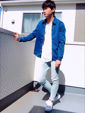 「涼しげ」｜「アイテム（ジャケット/アウター）」を使った、ace toneさん（メンズ・176cm）の春コーディネート