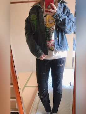 「FR2（エフアールツー）のアイテム（その他）」を使った、ももかさん（レディース・160cm）の春コーディネート