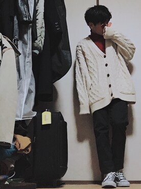 「JULIAN DAVID（ジュリアン デイヴィッド）のアイテム」を使った、syousiさん（メンズ・157cm）の冬コーディネート