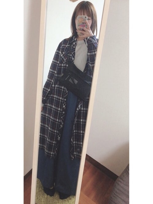 さくら しまむらのシャツワンピースを使ったコーディネート Wear