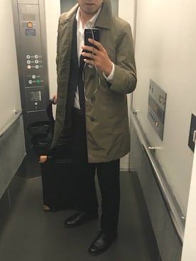 「MACKINTOSH」｜「アイテム（スラックス）」を使った、ykykさん（メンズ・182cm）の秋コーディネート