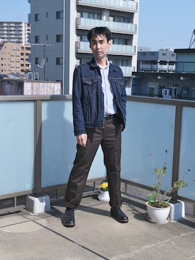 「RED WING（レッドウィング）のアイテム（その他シューズ）」を使った、uichi410さん（メンズ・177cm）の春コーディネート