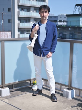 「RED WING（レッドウィング）のアイテム（その他シューズ）」を使った、uichi410さん（メンズ・177cm）の春コーディネート