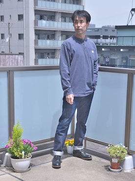 「RED WING（レッドウィング）のアイテム（その他シューズ）」を使った、uichi410さん（メンズ・177cm）の春コーディネート